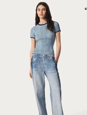 Rag & Bone Miramar Track Baby Tee